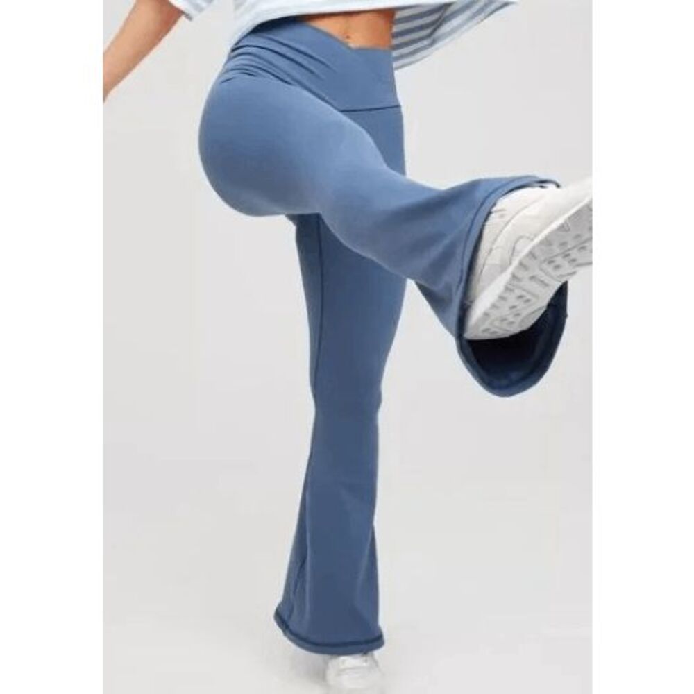 aerie Blue Flare Leggings